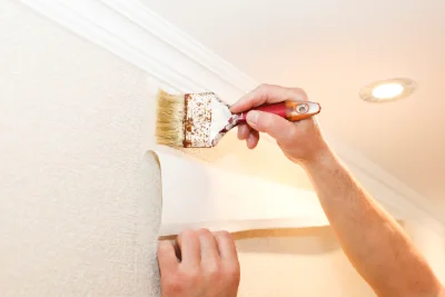 Pose de papier peint à Guiry-en-Vexin — revêtements muraux et toiles de verre